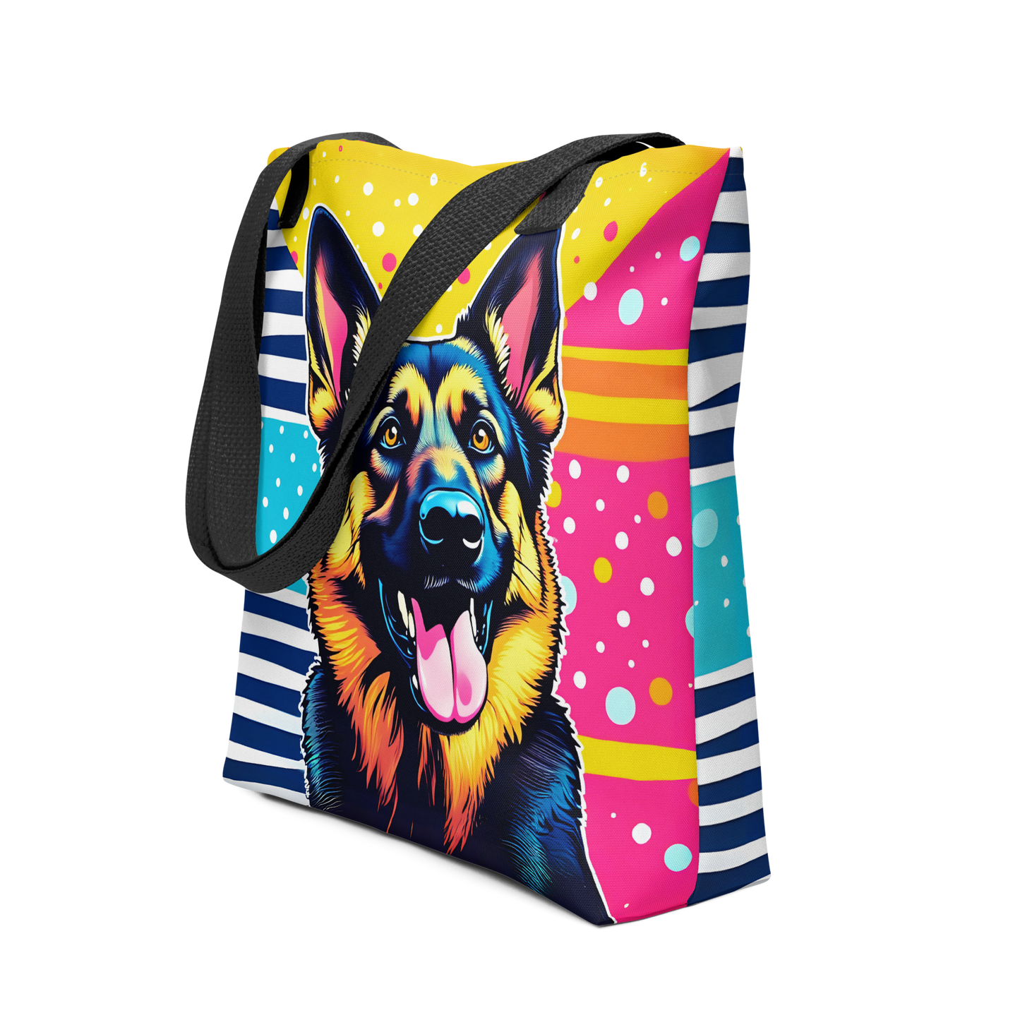 German Shepherd Colorburst Tote Bag