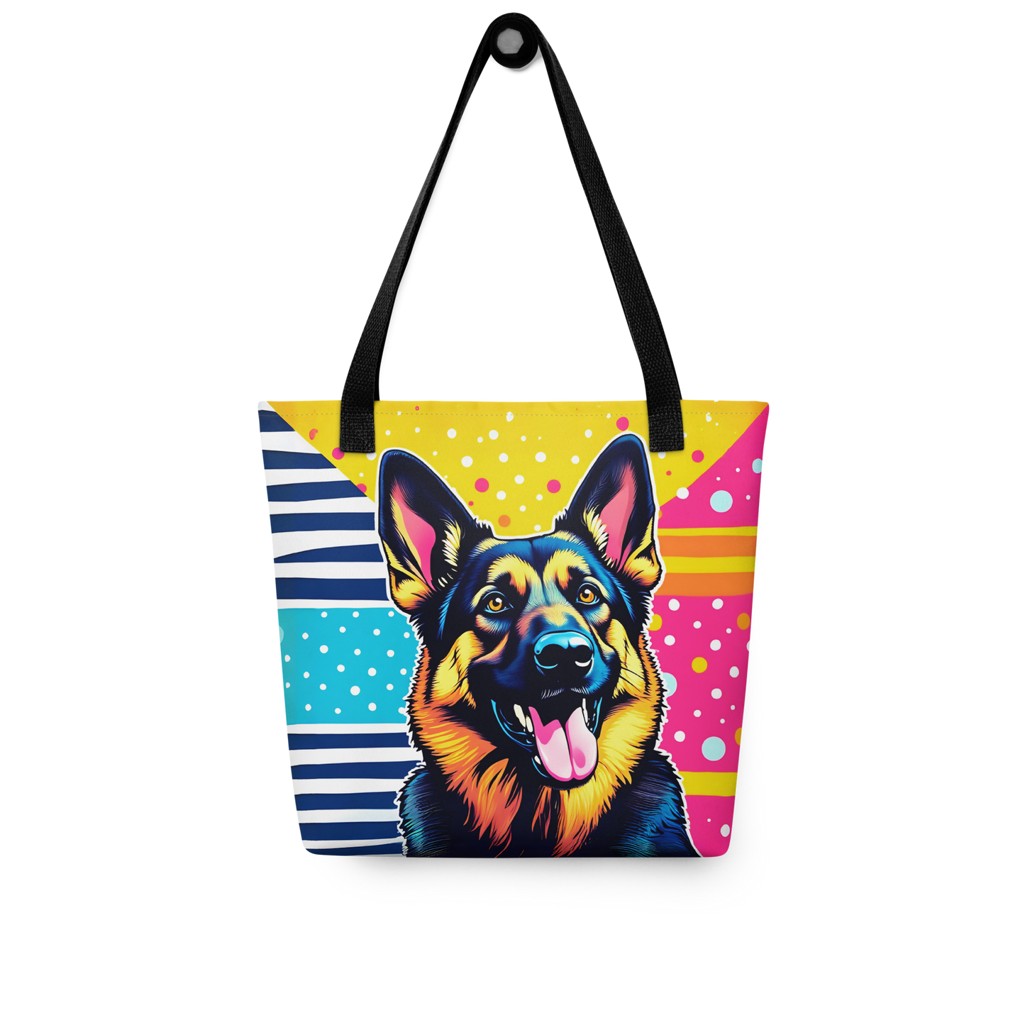 German Shepherd Colorburst Tote Bag