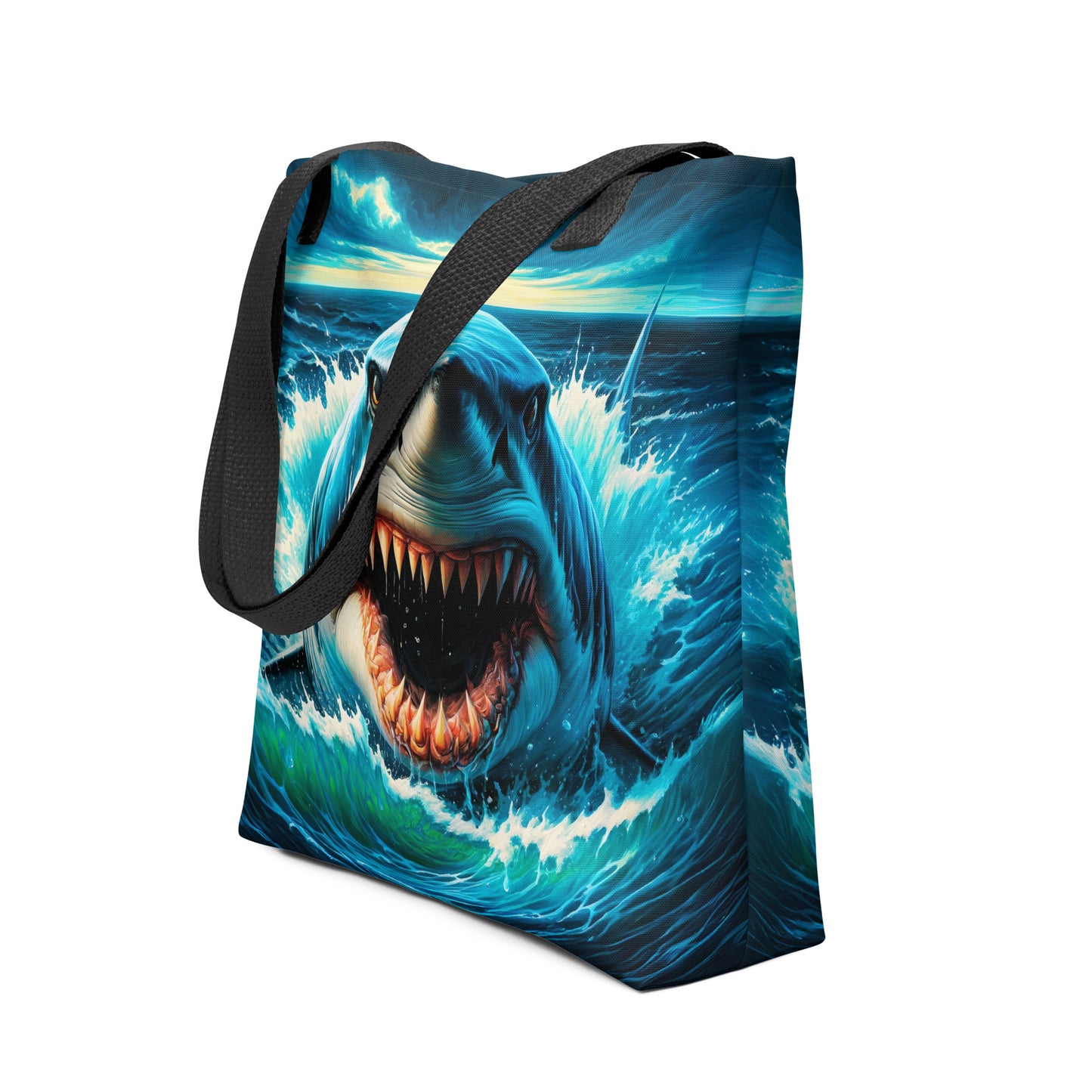 Great White Fury Tote Bag