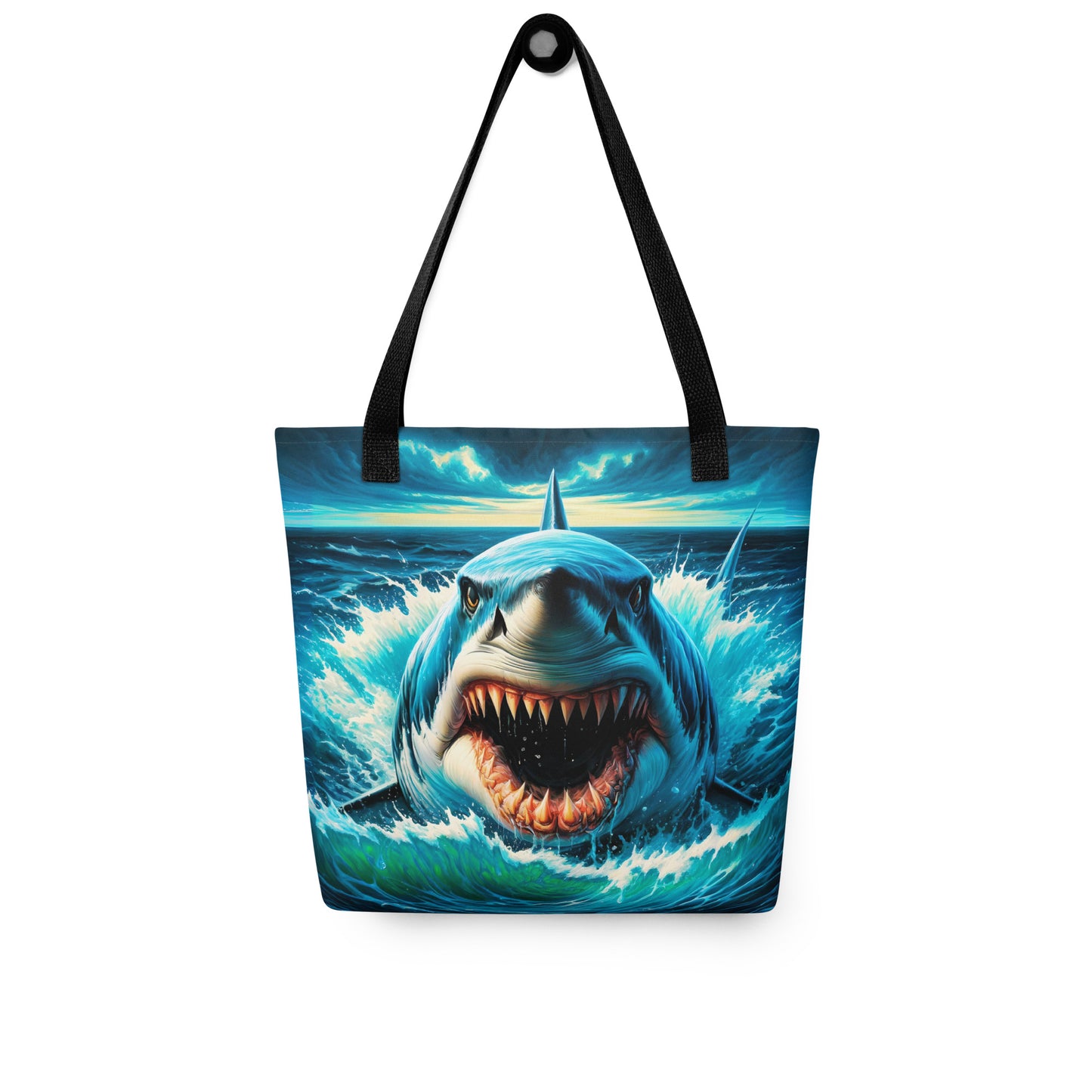 Great White Fury Tote Bag