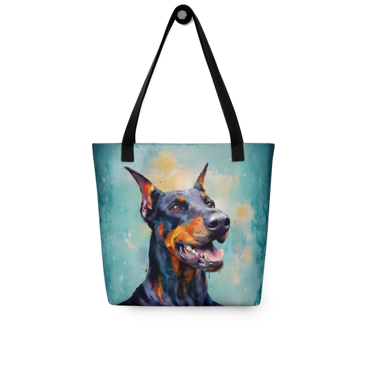 Doberman Emerald Gaze Tote Bag