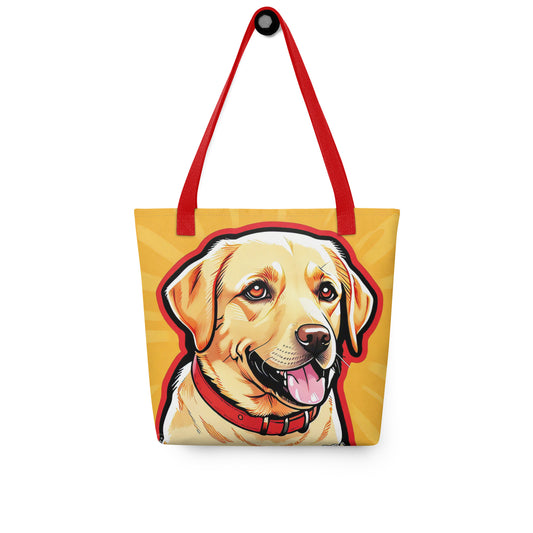 Yellow Labrador Shine Tote Bag