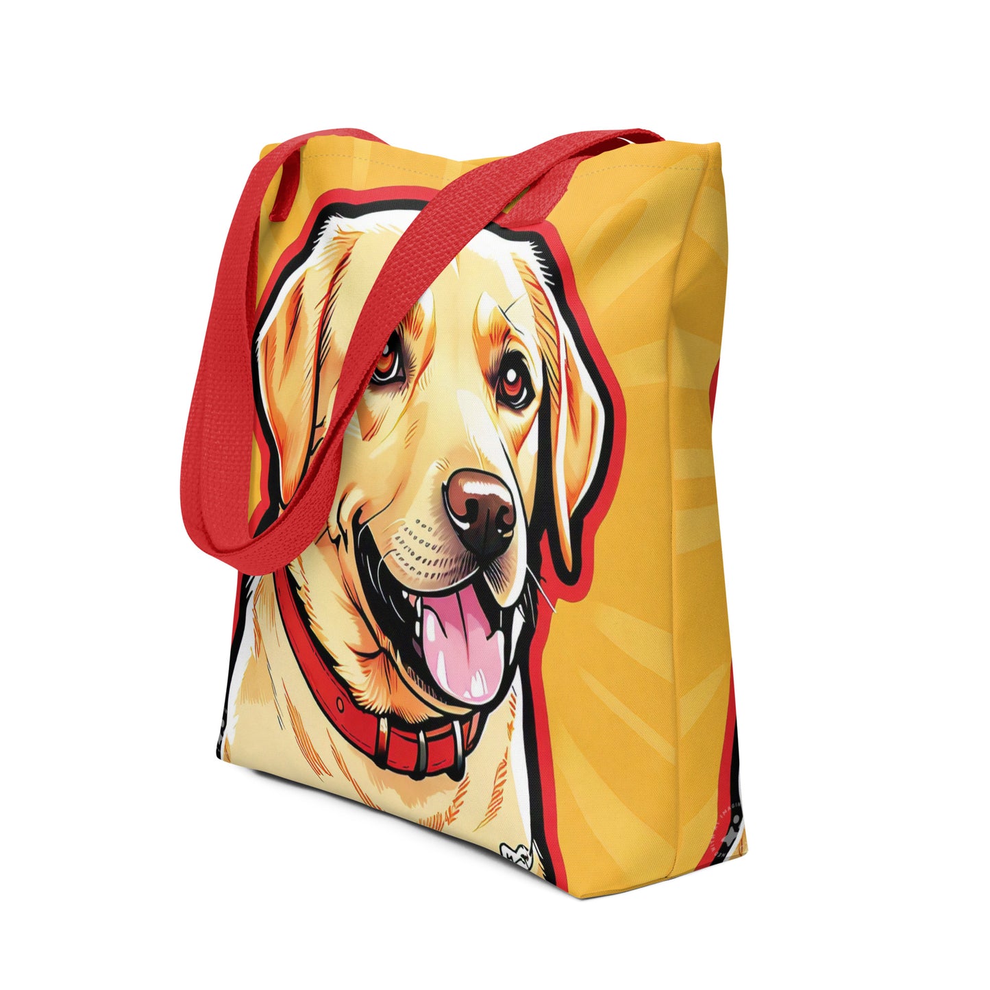 Yellow Labrador Shine Tote Bag