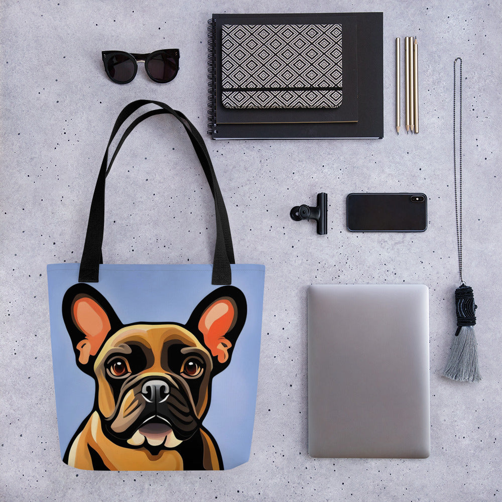 Frenchie Blue | Tote Bag