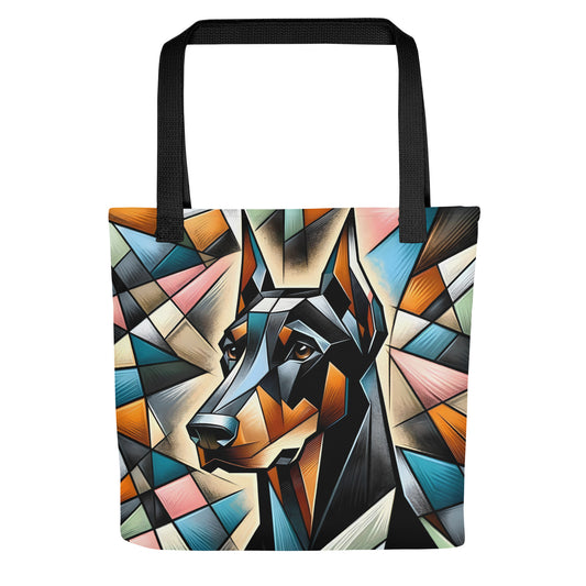 Doberman Stained Glass | Tote Bag