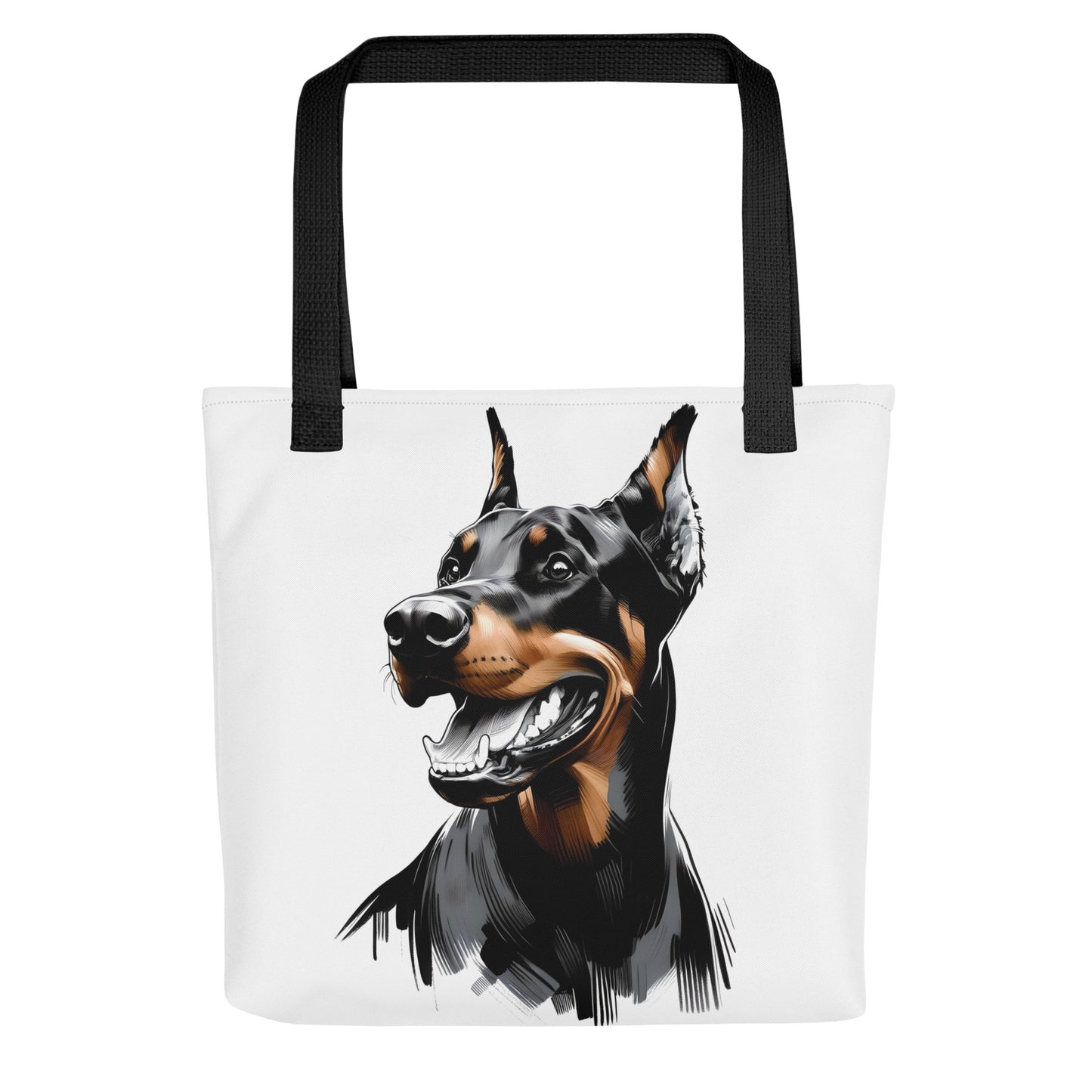 Doberman Joyful Tote Bag