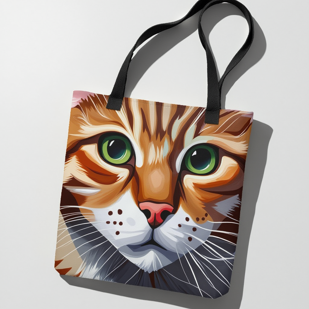 Orange Cat Tote Bag