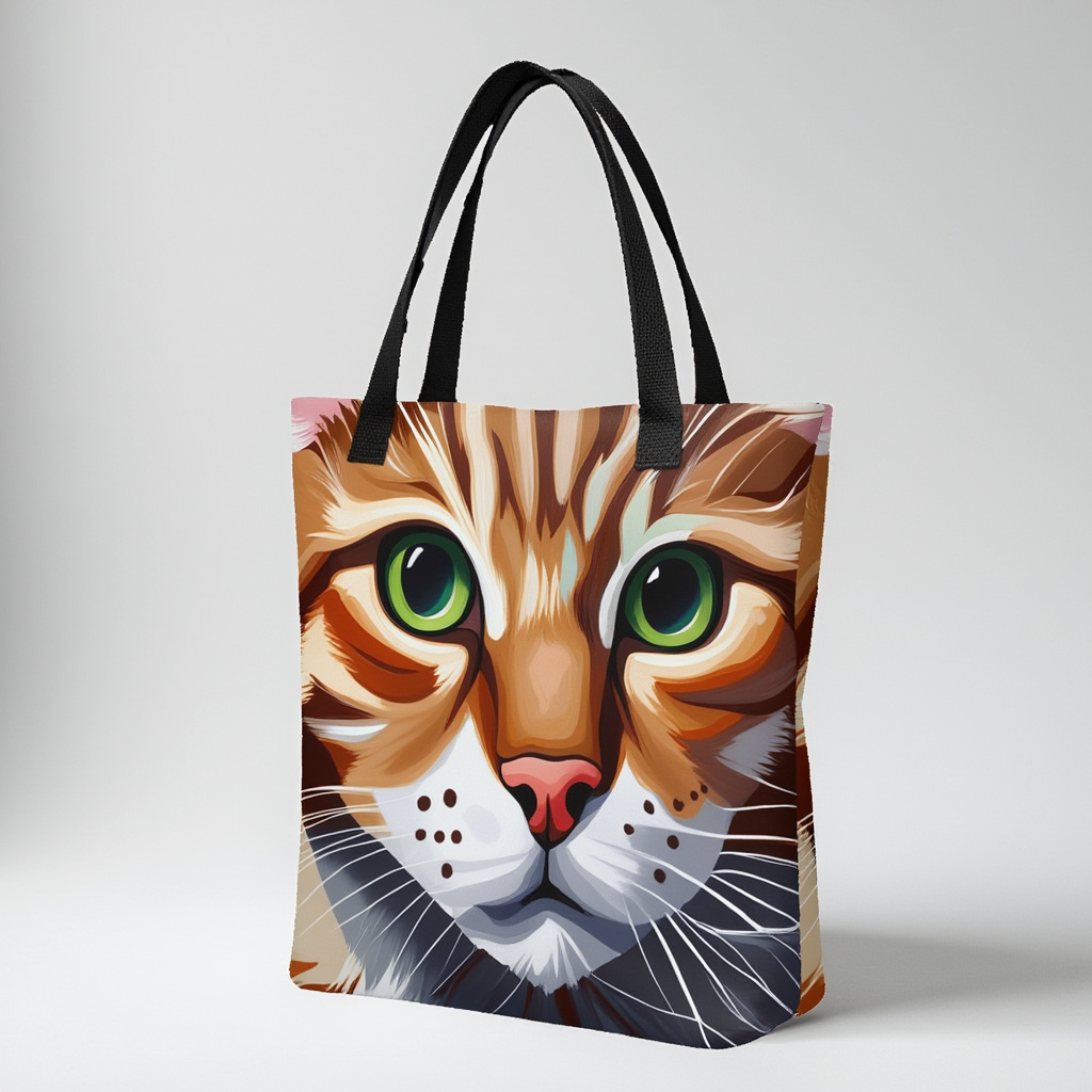 Orange Cat Tote Bag