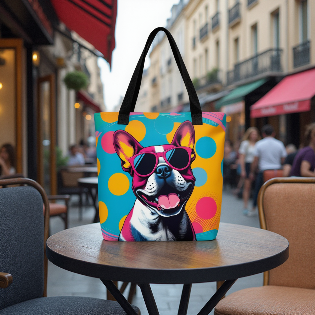 Frenchie Chic Tote Bag