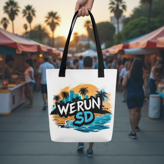 We Run SD Tote Bag