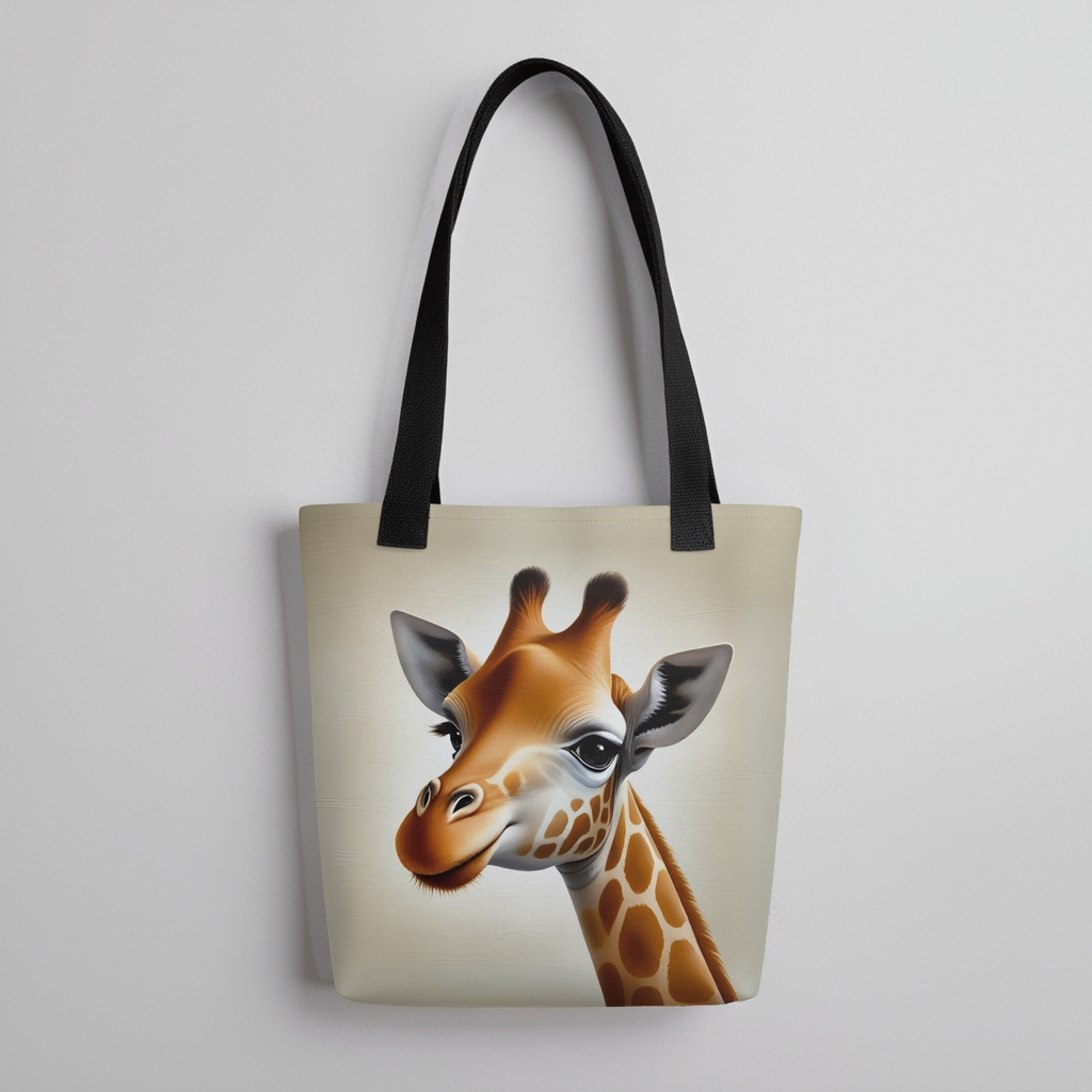 Giraffe Glamour Tote Bag