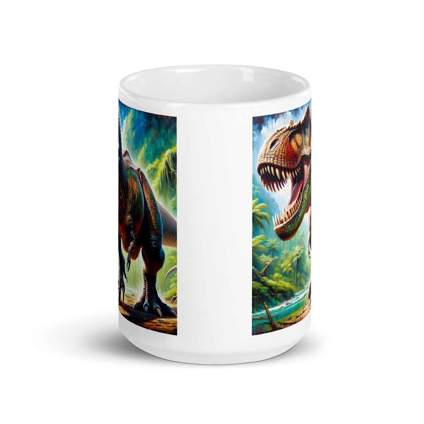 Roaring T-Rex | Glossy Mug