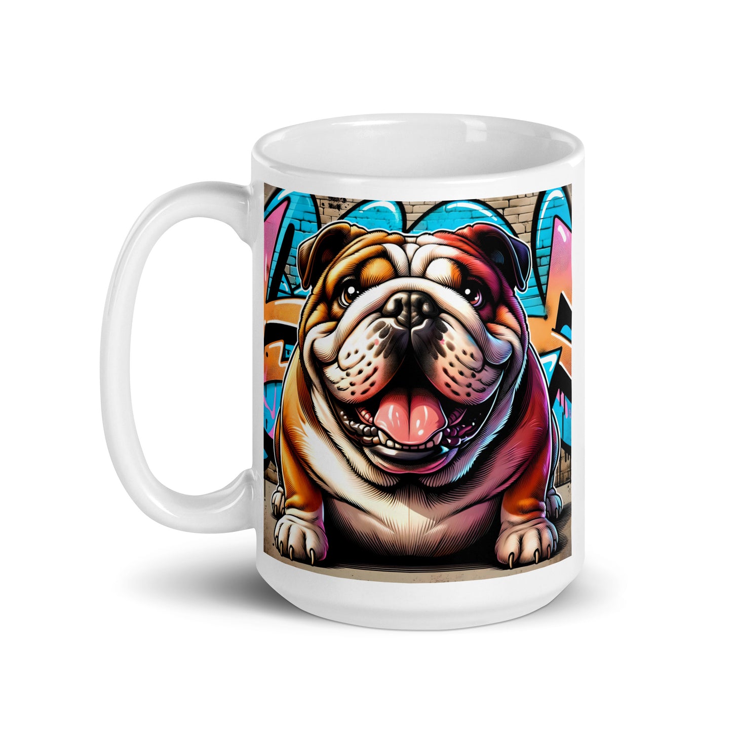 English Bulldog Graffiti | Glossy Mug