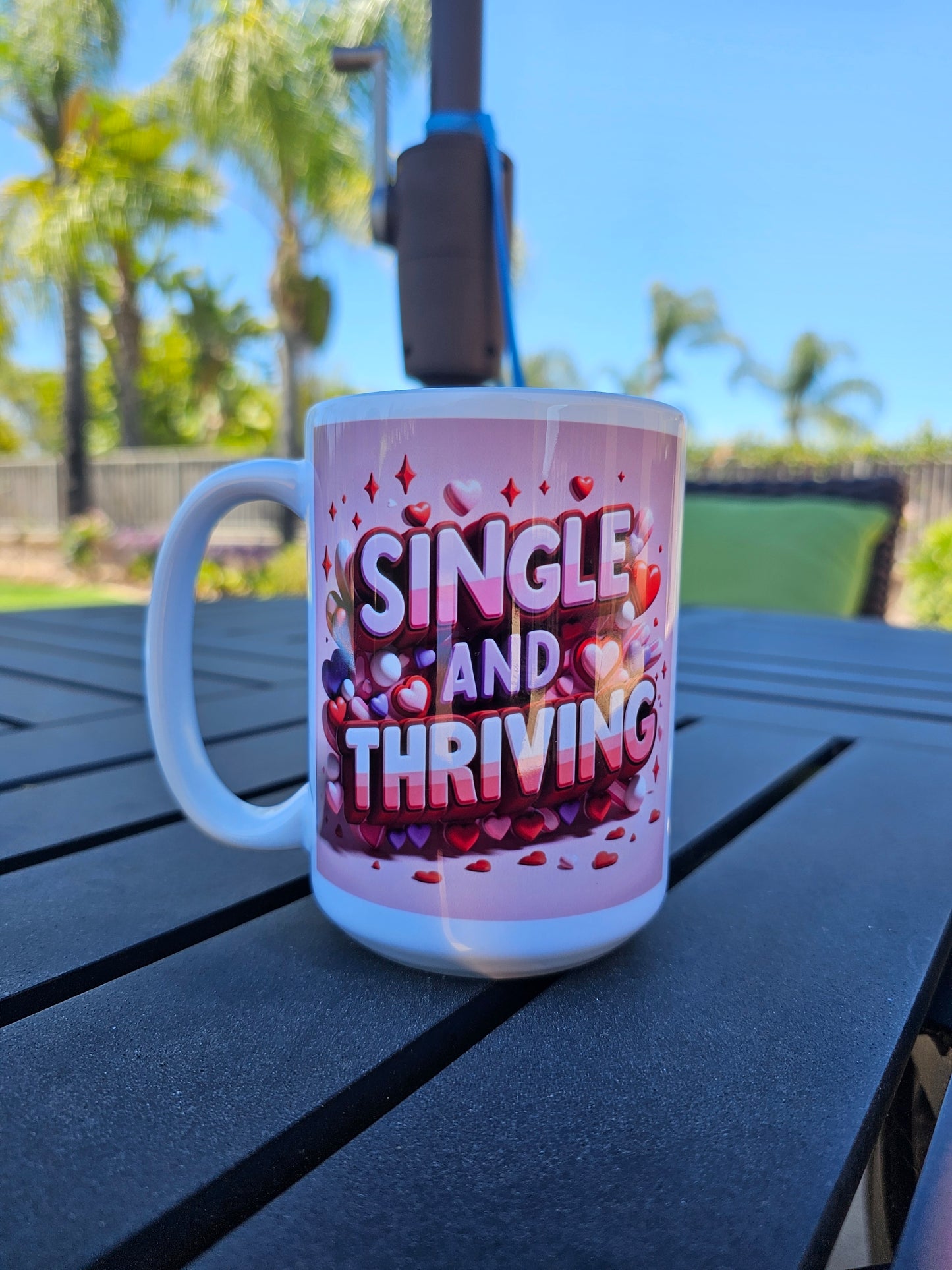 Single And Thriving Glossy Mug