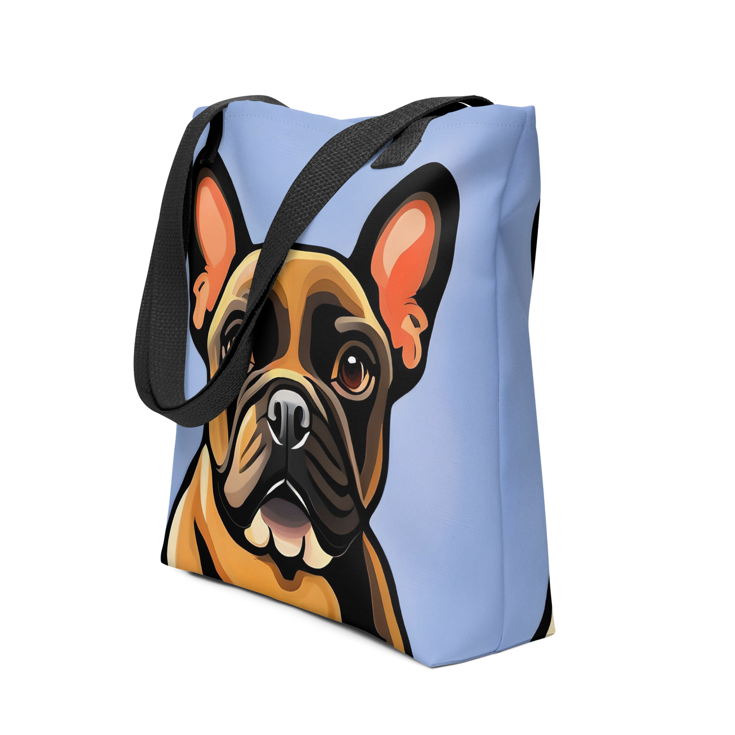 Frenchie Blue Tote Bag