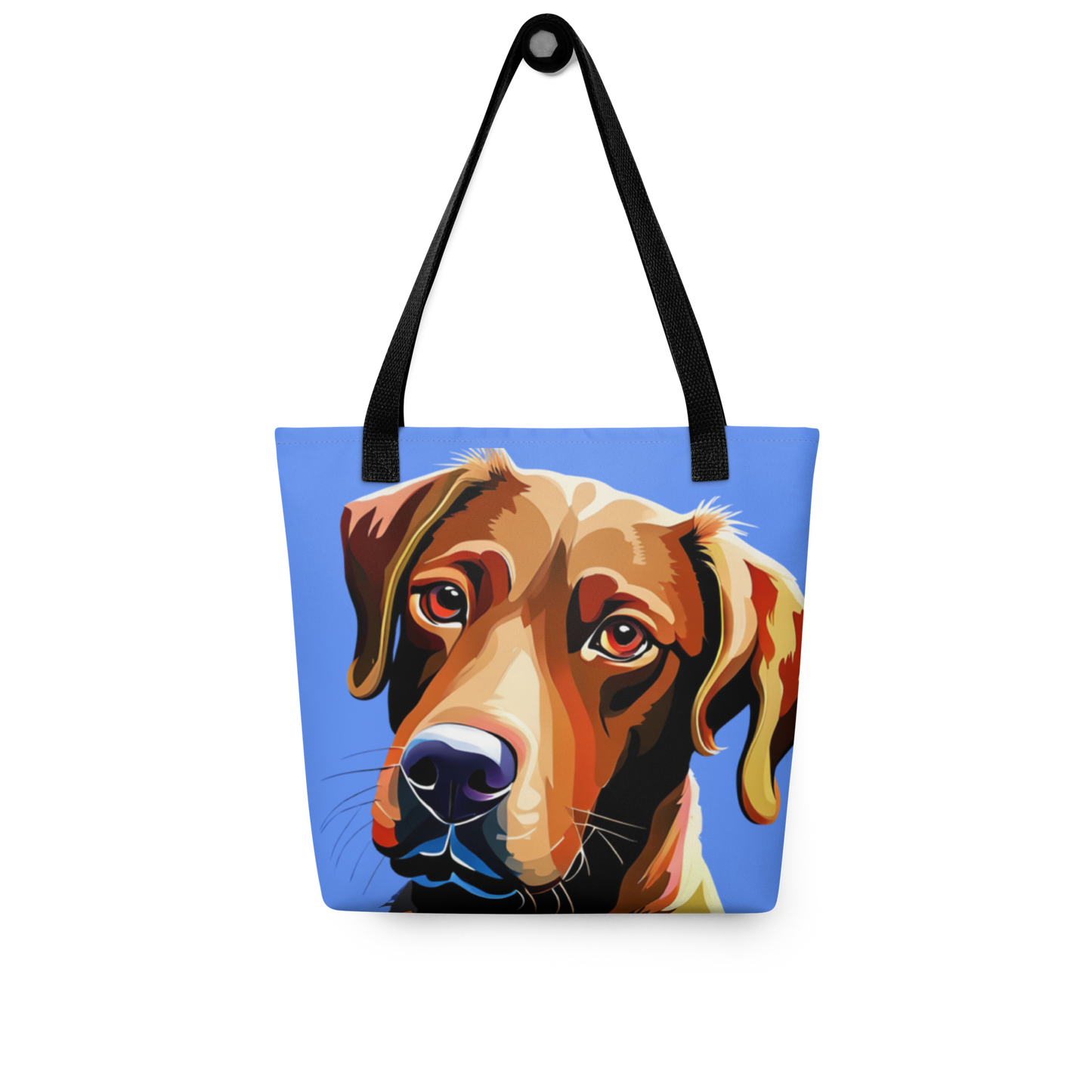 Chocolate Lab Purple Tote Bag