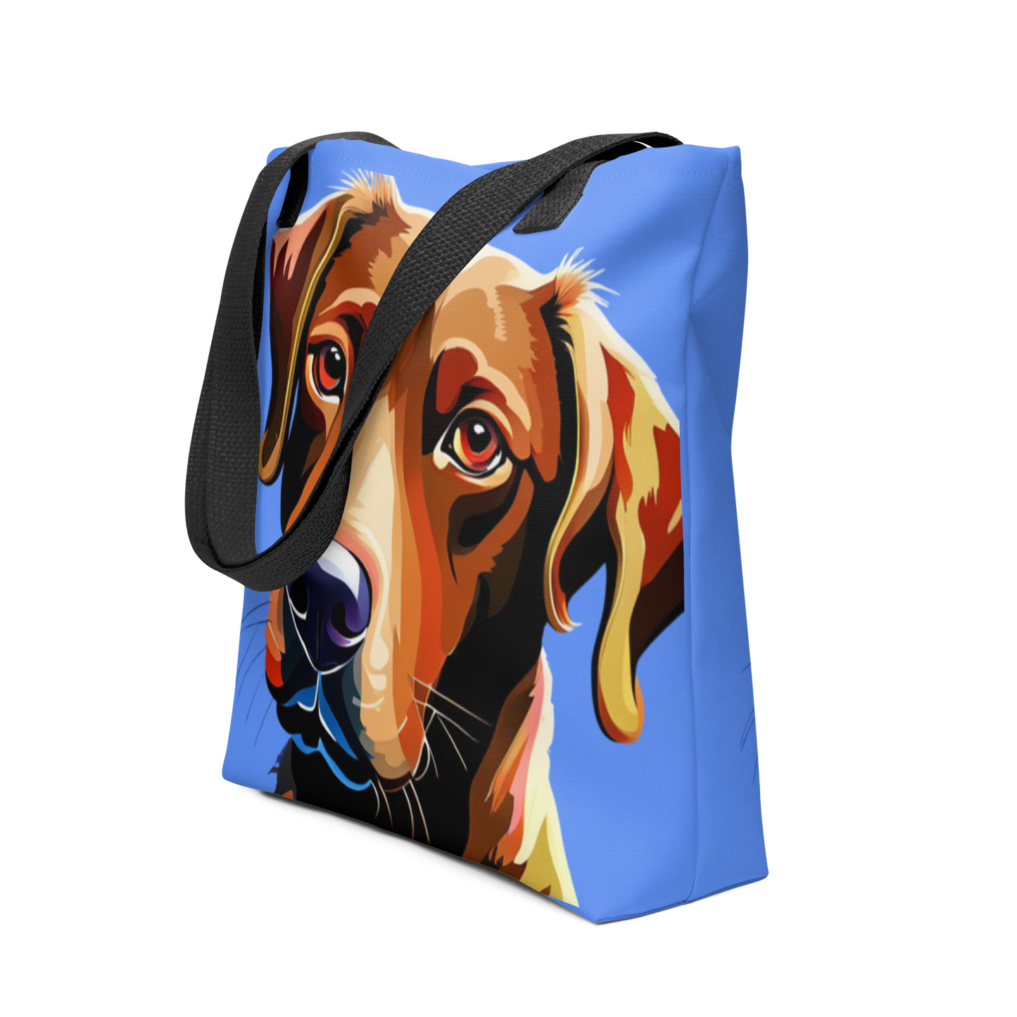 Chocolate Lab Purple Tote Bag