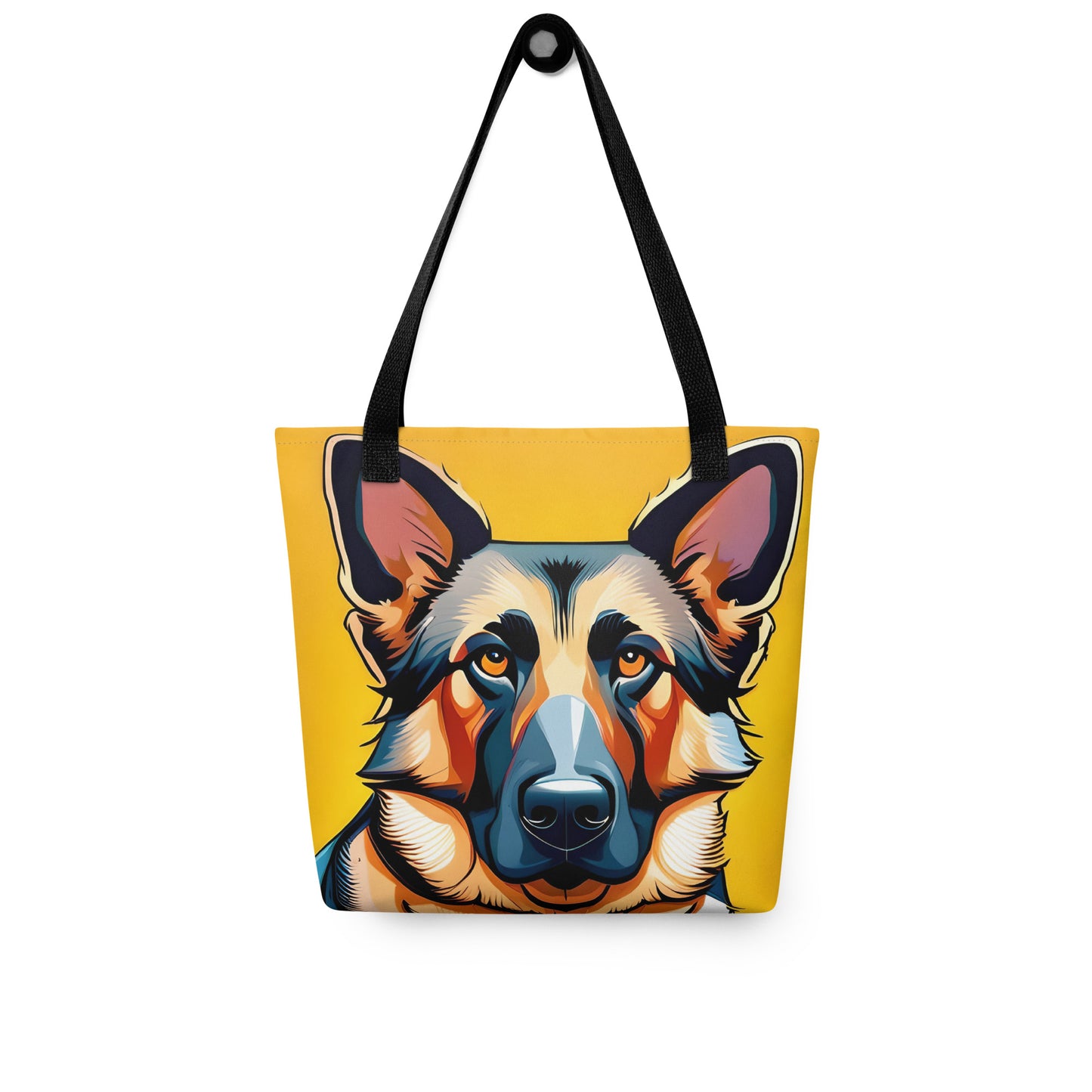 German Shepherd Anime Yellow Tote Bag