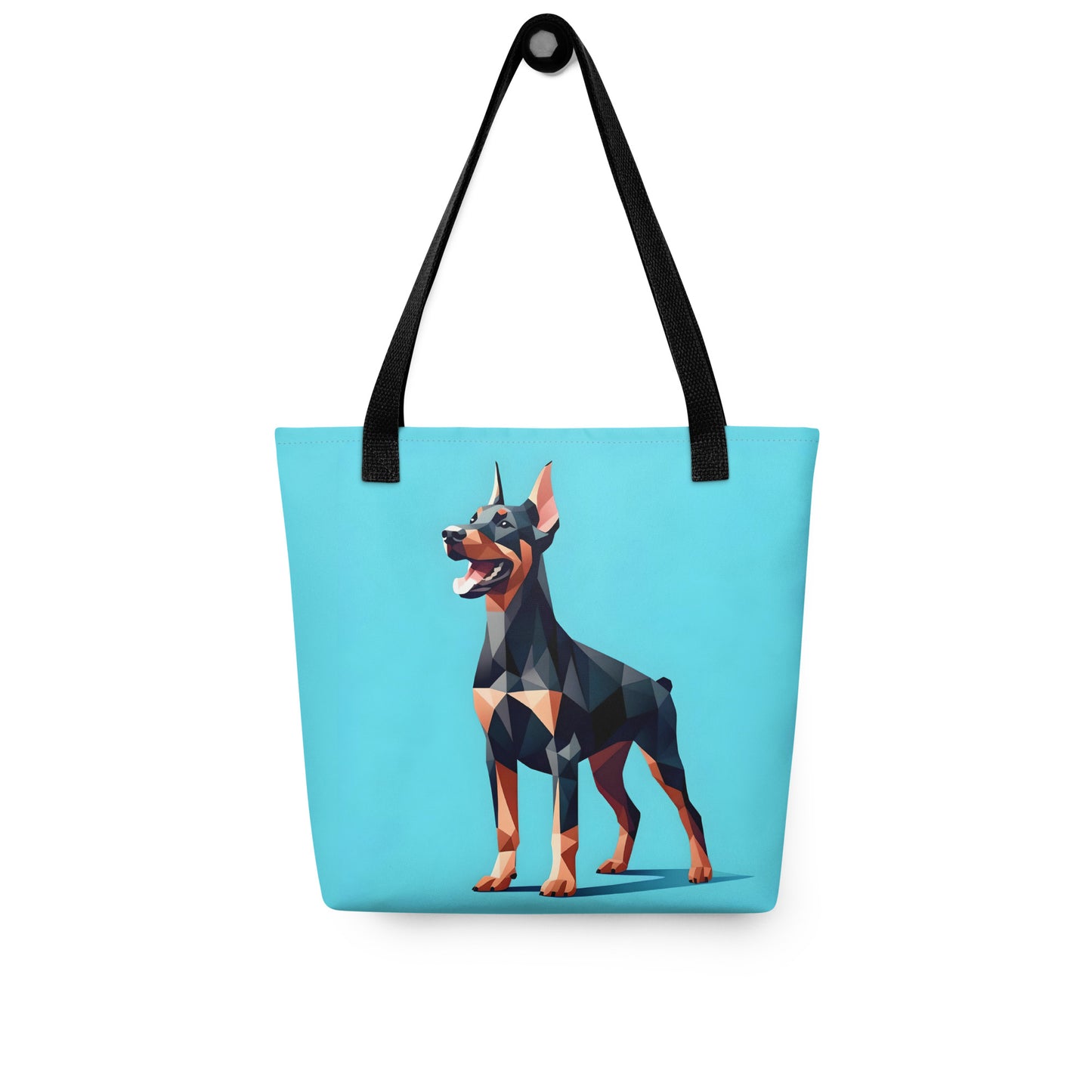 Doberman Baby Blue Tote Bag