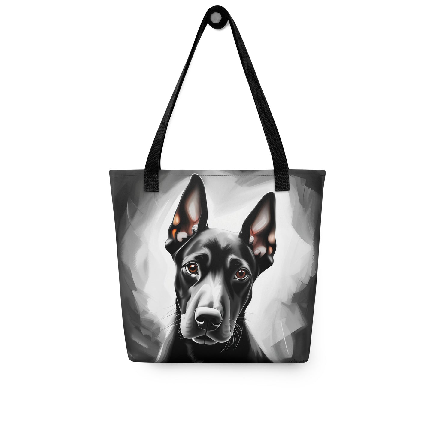 Dapper Doberman Puppy Tote Bag