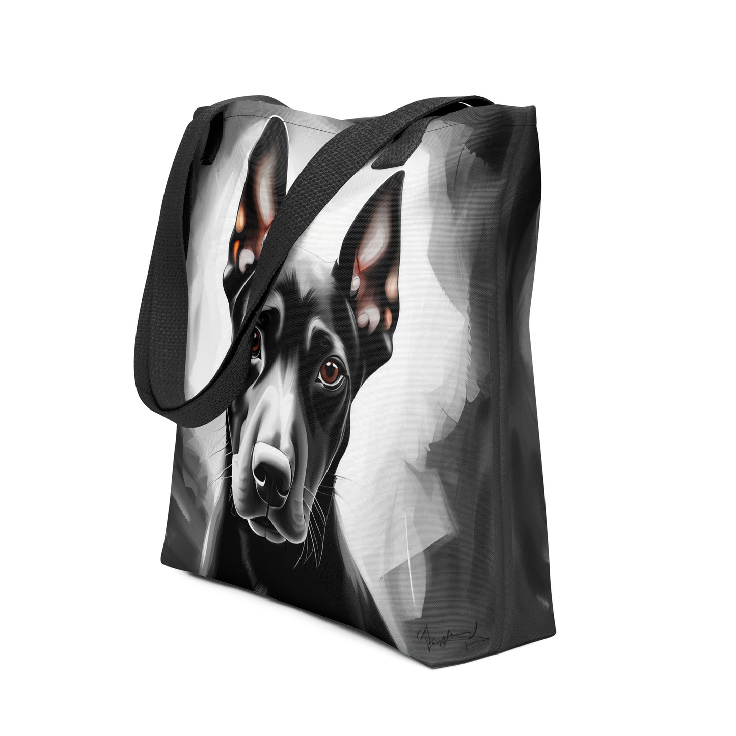 Dapper Doberman Puppy Tote Bag