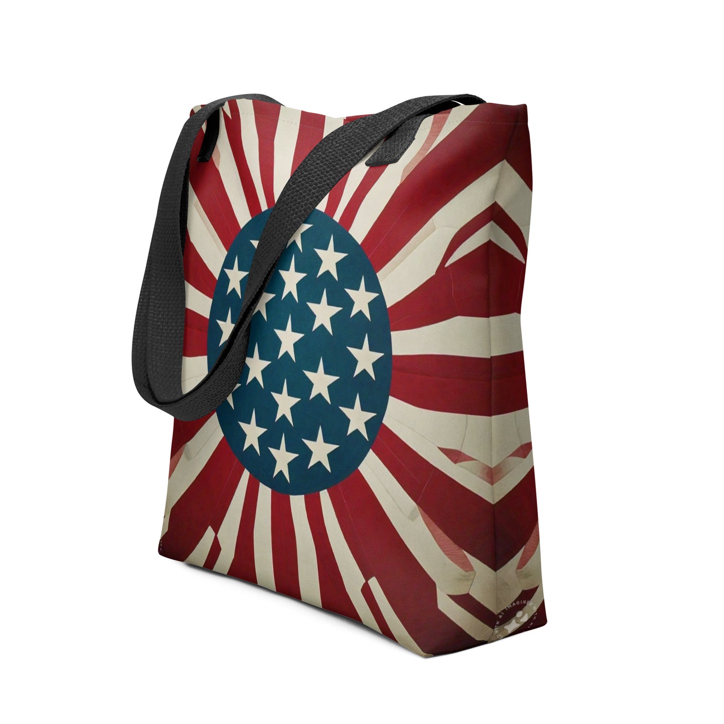 Patriotic Flag Pattern Tote Bag