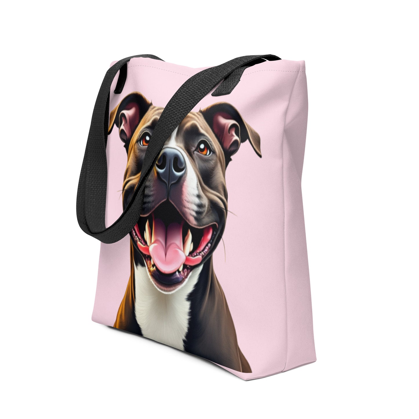 Pitbull Purple Tote Bag