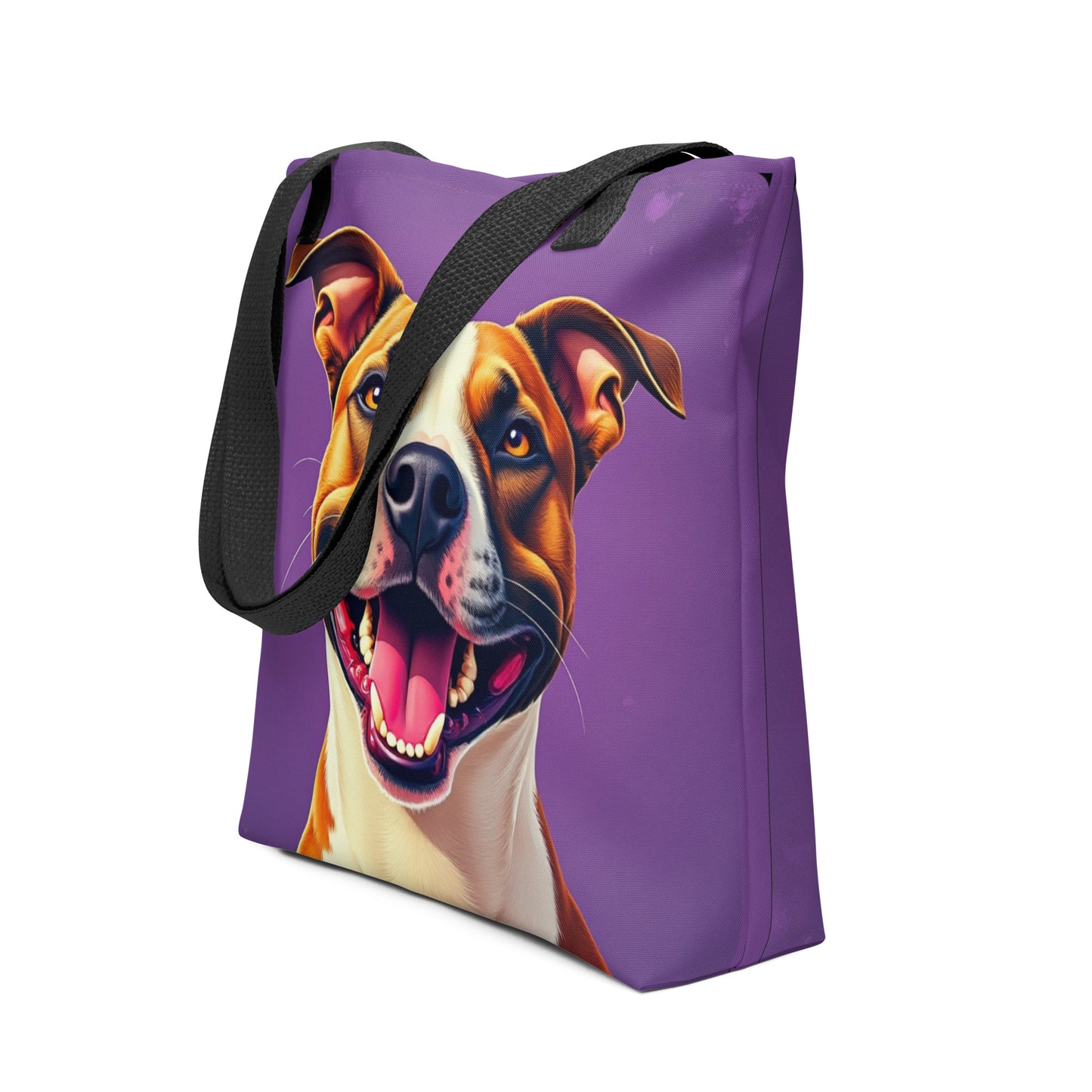 Pitbull Purple Tote Bag TEST