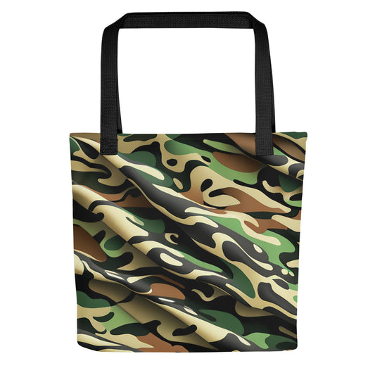 Camouflage Green Tote Bag