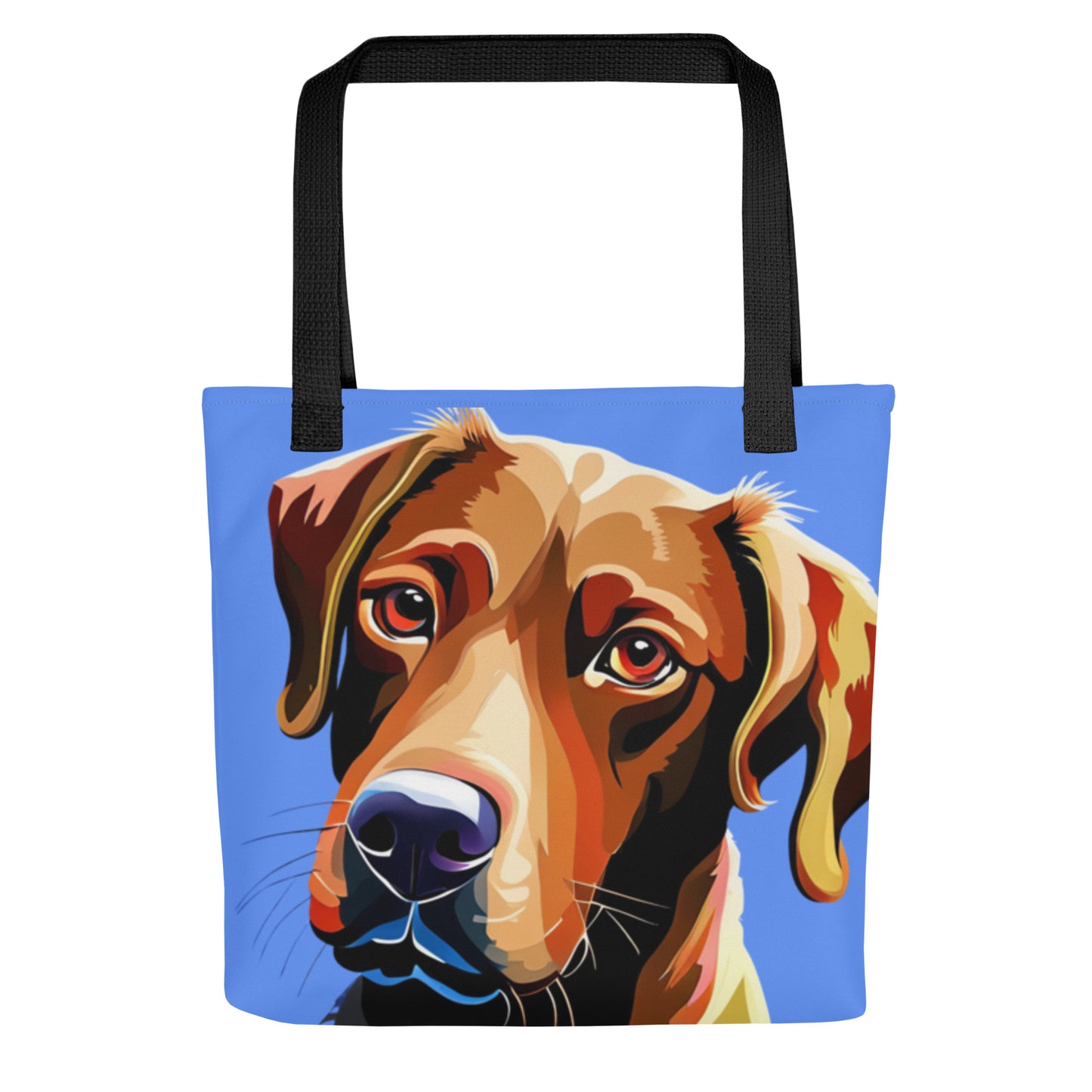 Chocolate Lab Purple Tote Bag