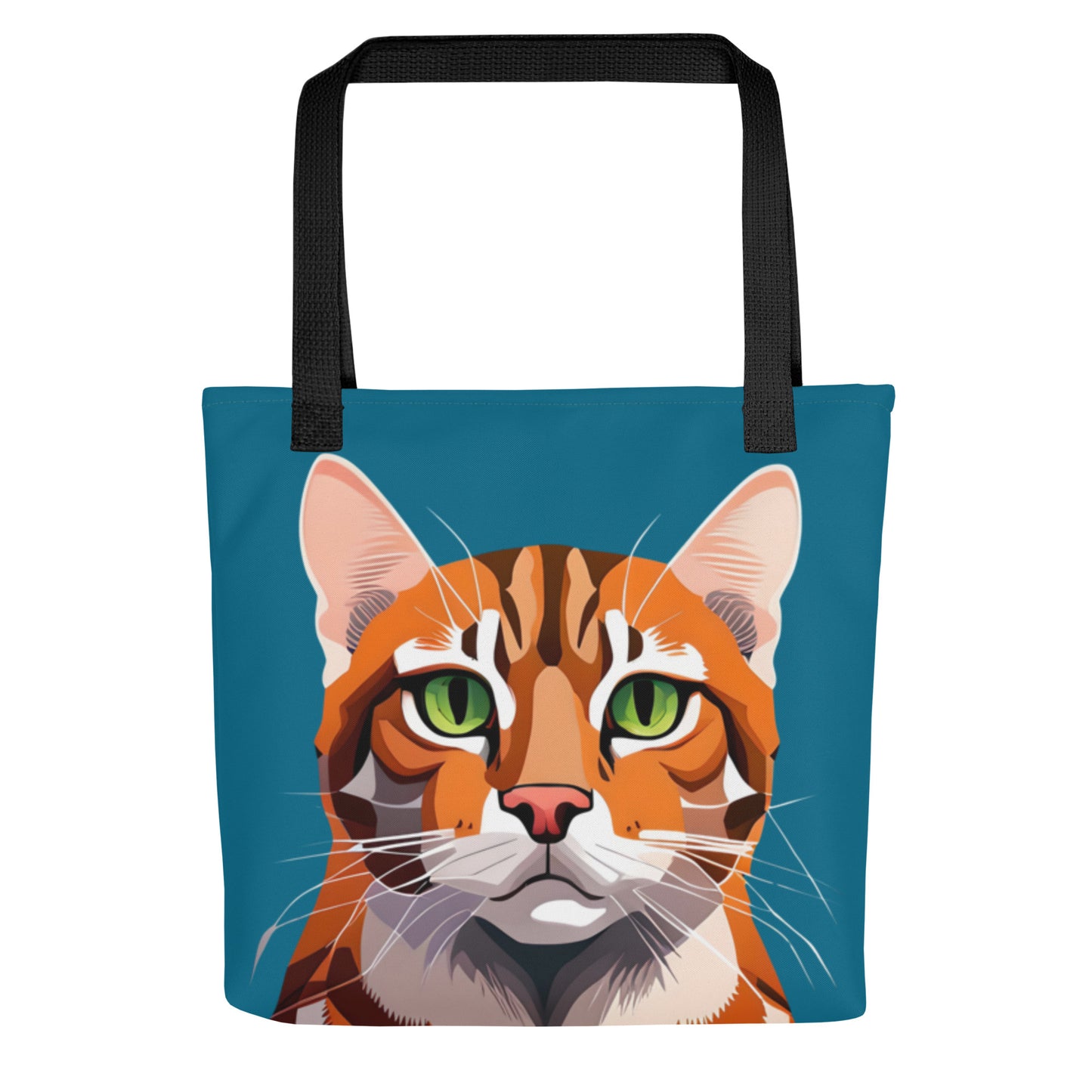 Bengal Cat Blue Tote Bag