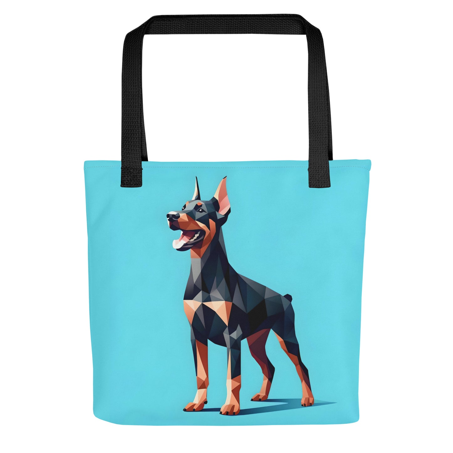 Doberman Baby Blue Tote Bag