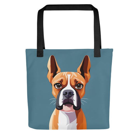 Boxer Bestie Ocean Blue Tote Bag