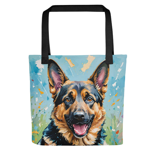 German Shepherd Acrylic Tote Bag