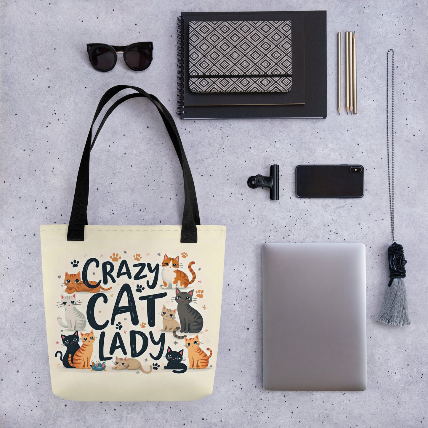 Crazy Cat Lady Tote Bag 2024