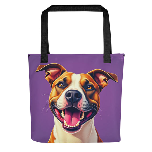 Pitbull Purple Tote Bag TEST