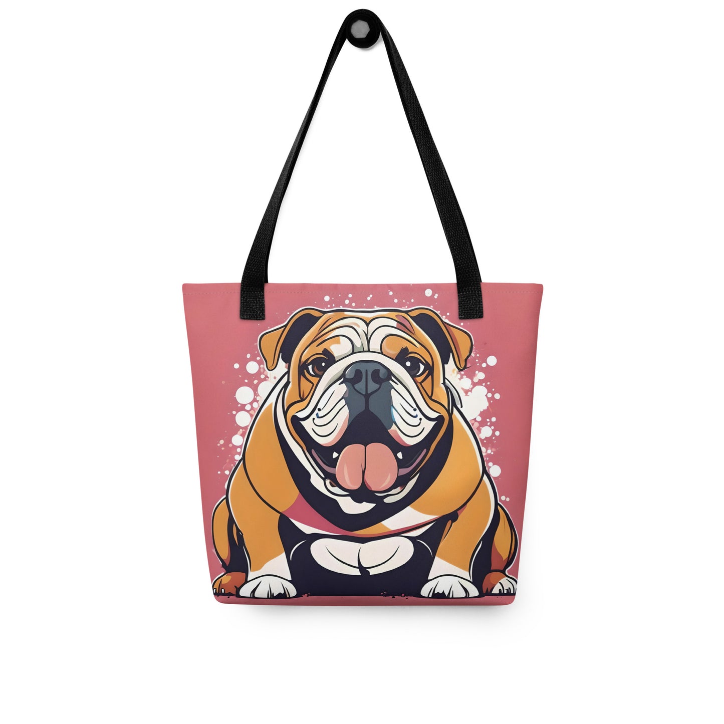 English Bulldog Cheerful Tote Bag