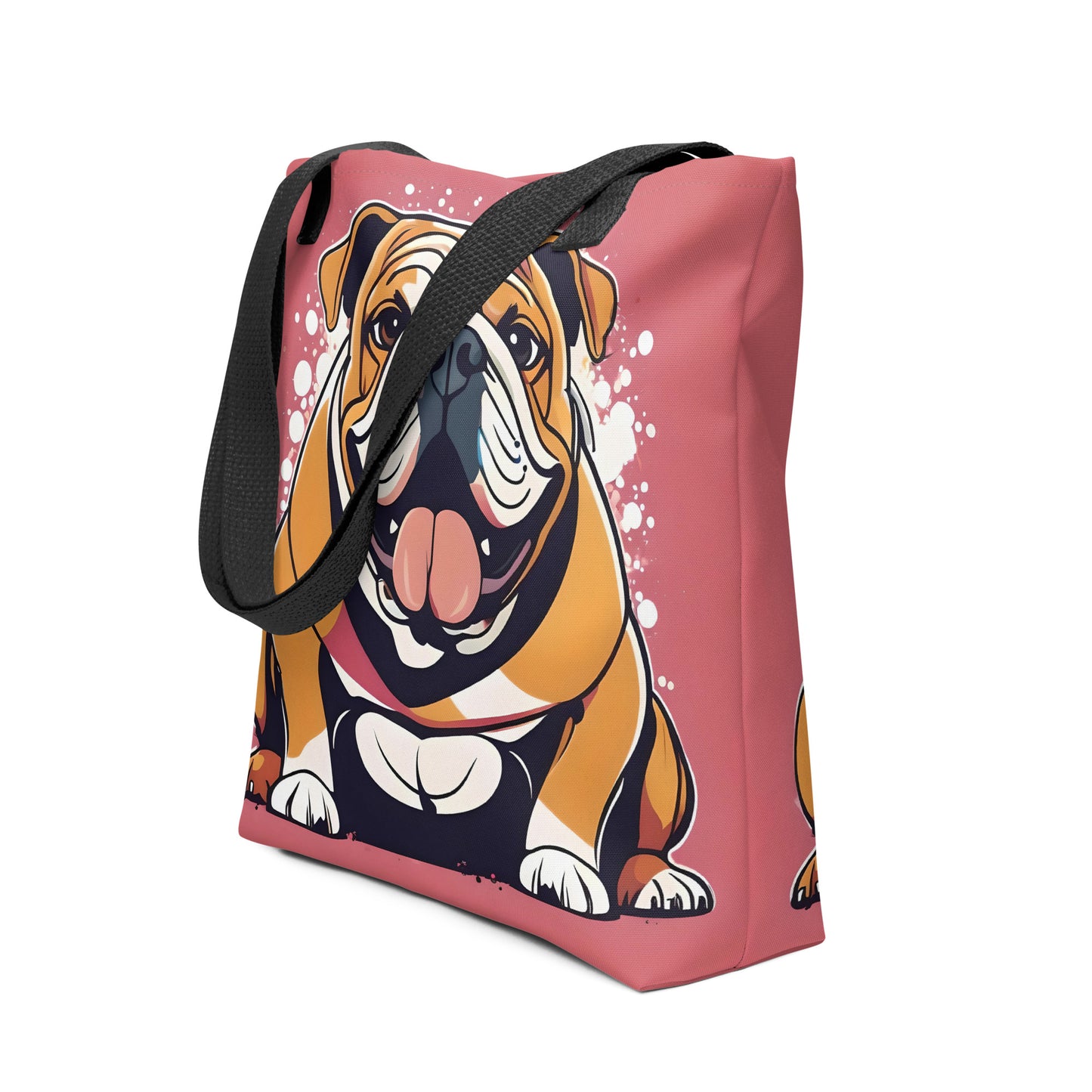 English Bulldog Cheerful Tote Bag