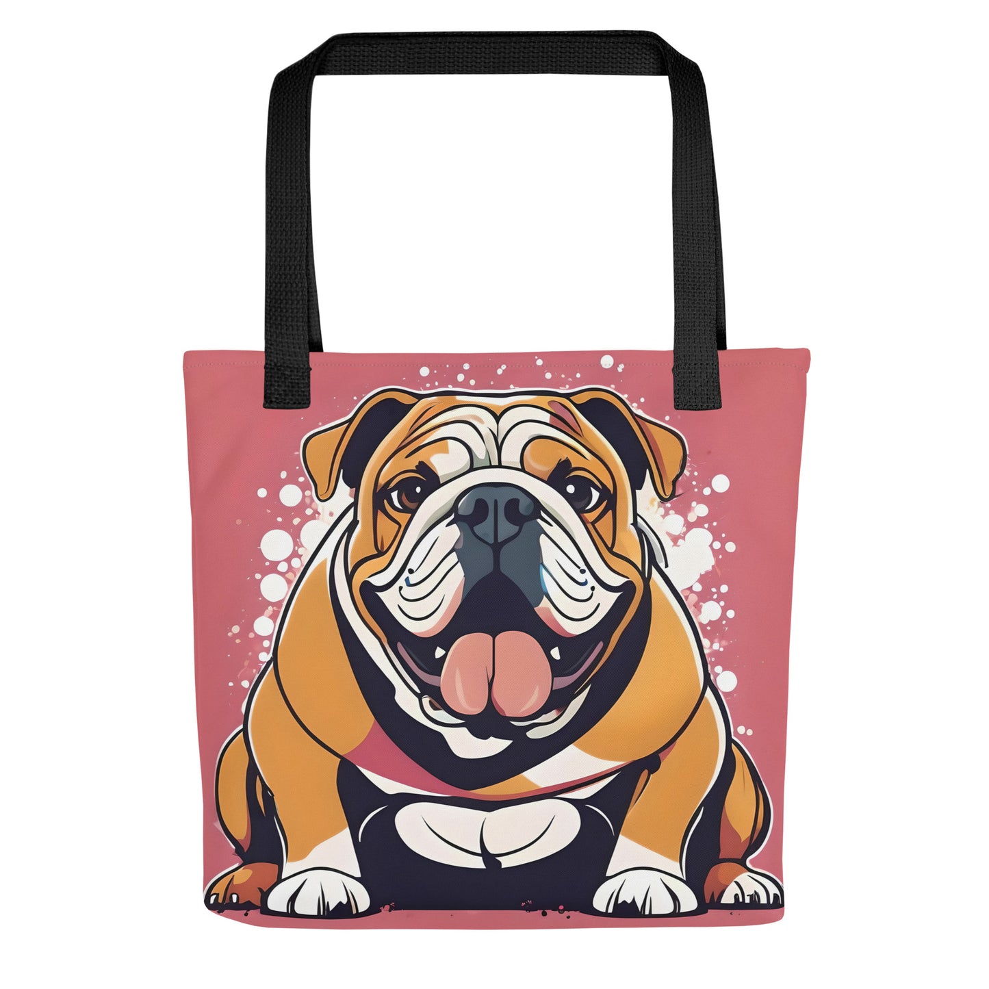 English Bulldog Cheerful Tote Bag