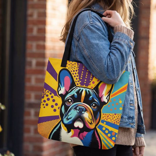 Frenchie Blast Tote Bag
