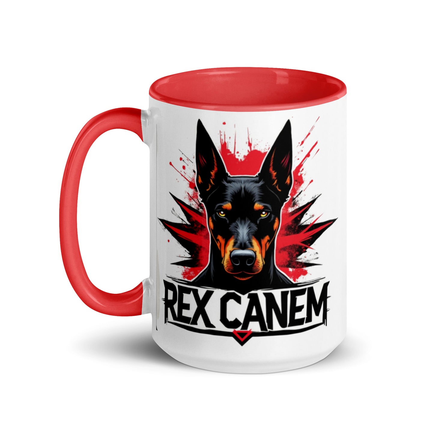 REX CANEM RED MUG