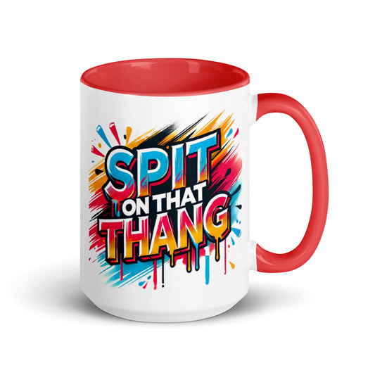 Spit On That Thang Red Glossy Mug