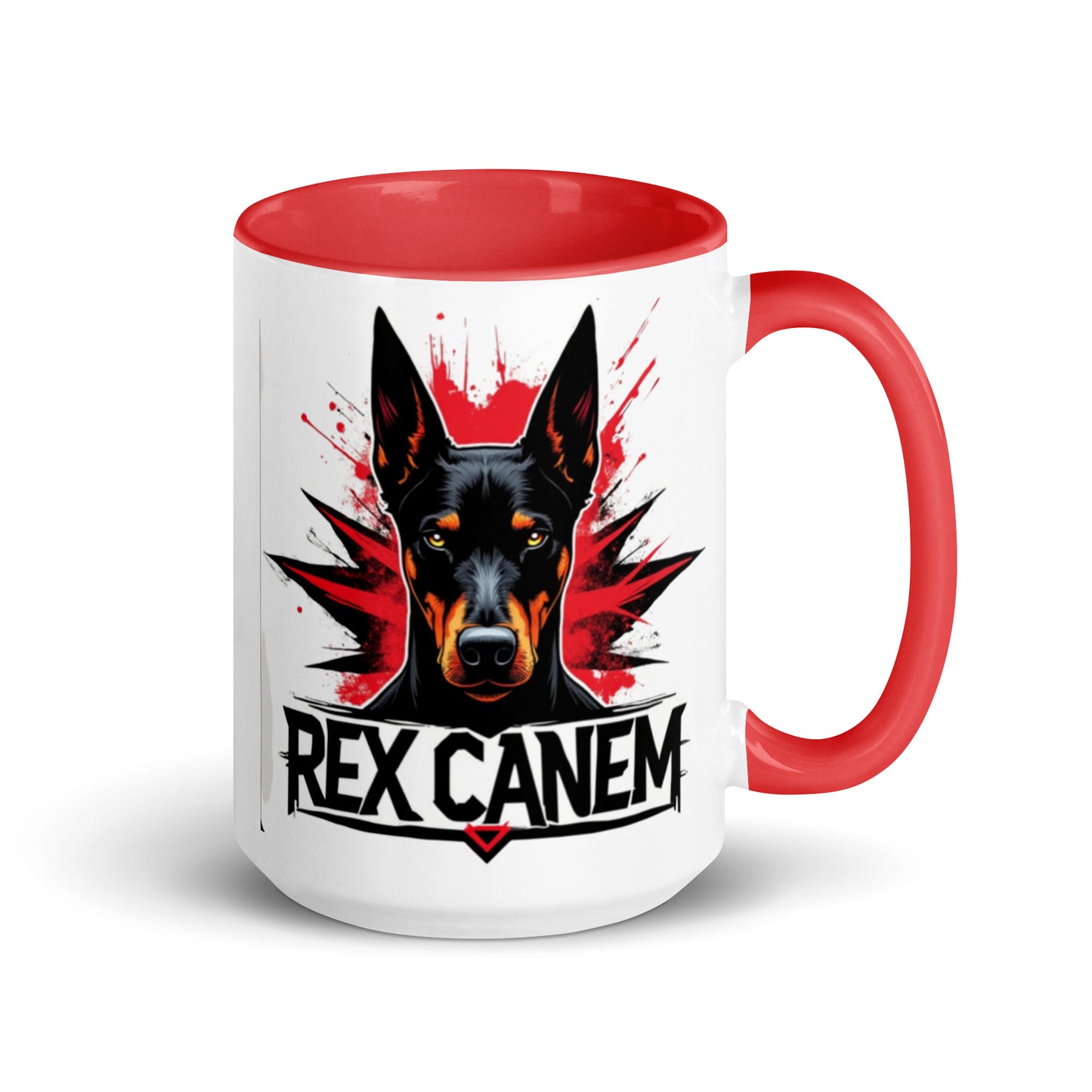 REX CANEM RED MUG