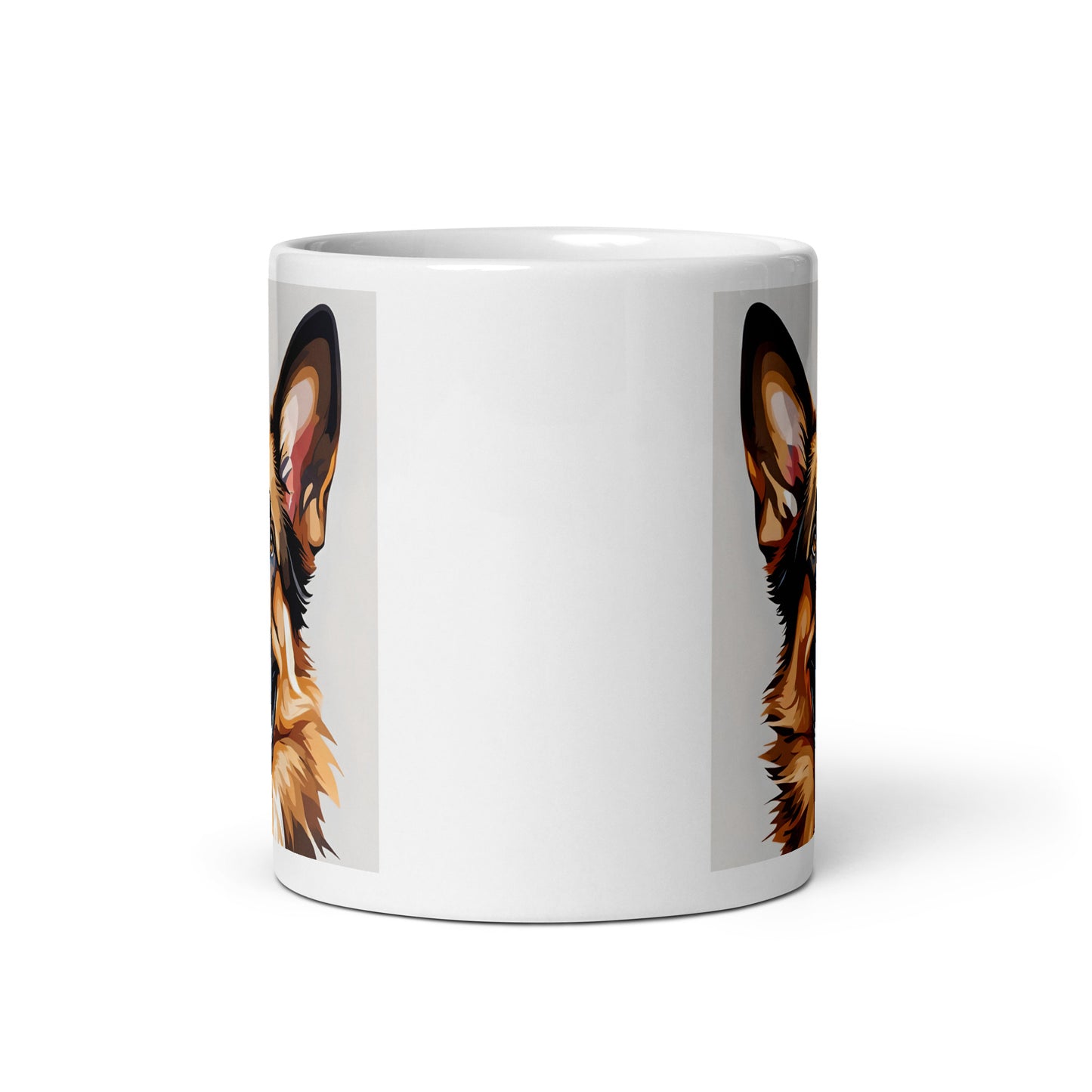 German Shepherd Joyful Glossy Mug