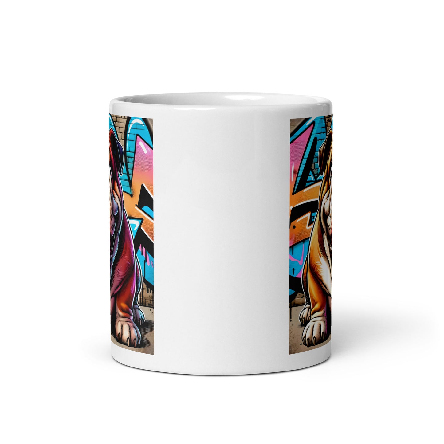 English Bulldog Graffiti | Glossy Mug