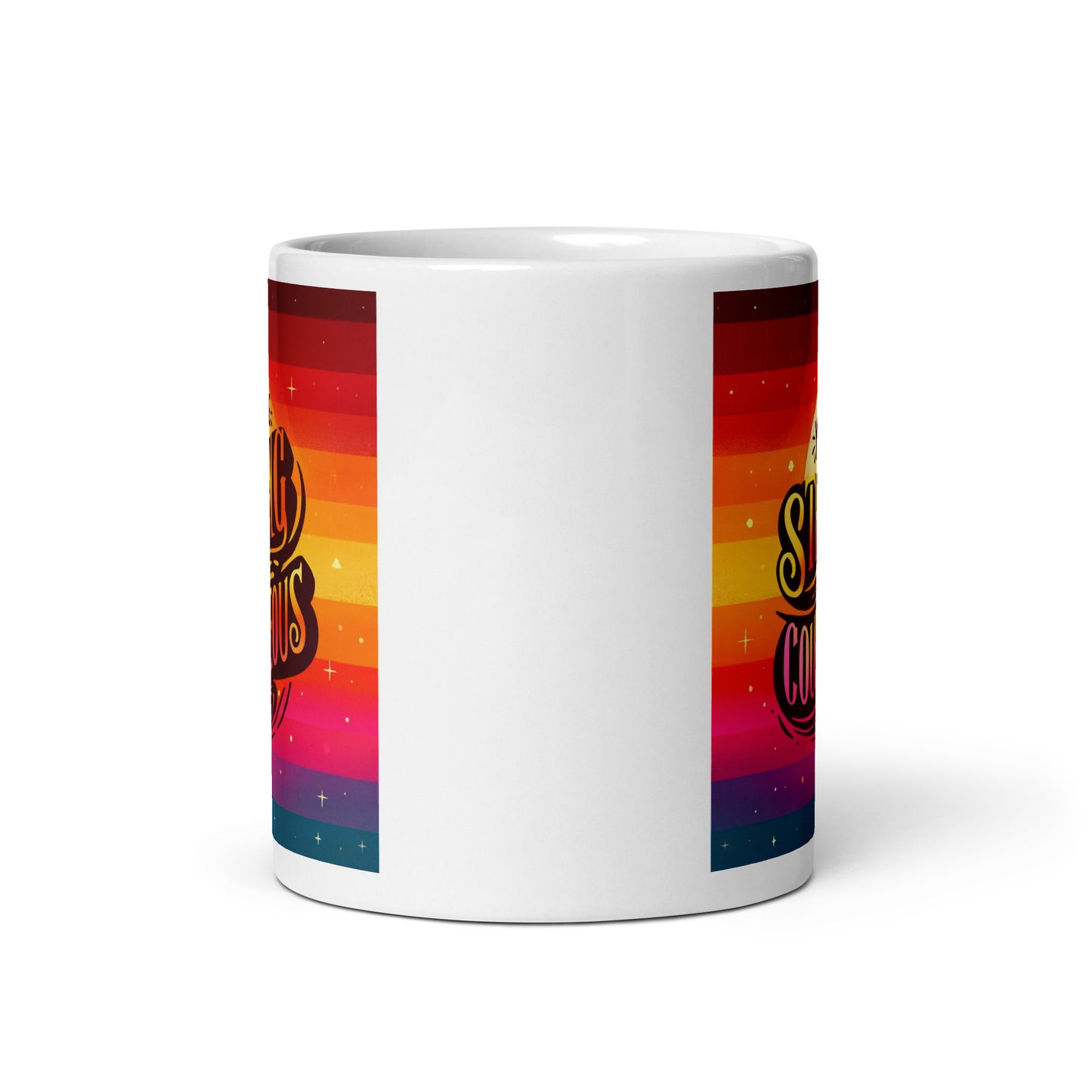 Strong and Courageous Glossy Mug