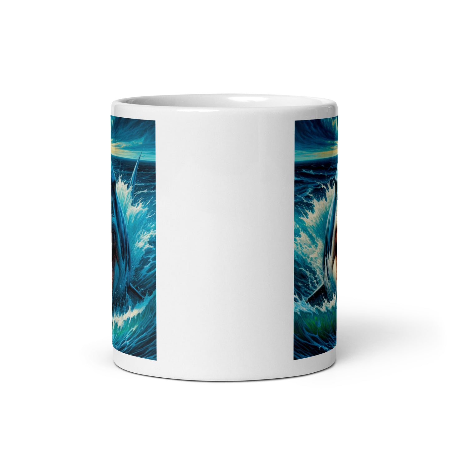 Shark Attack Glossy Mug