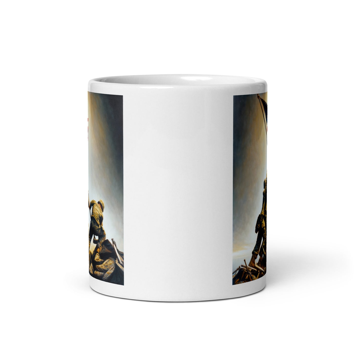 Raising the Flag on Iwo Jima Glossy Mug