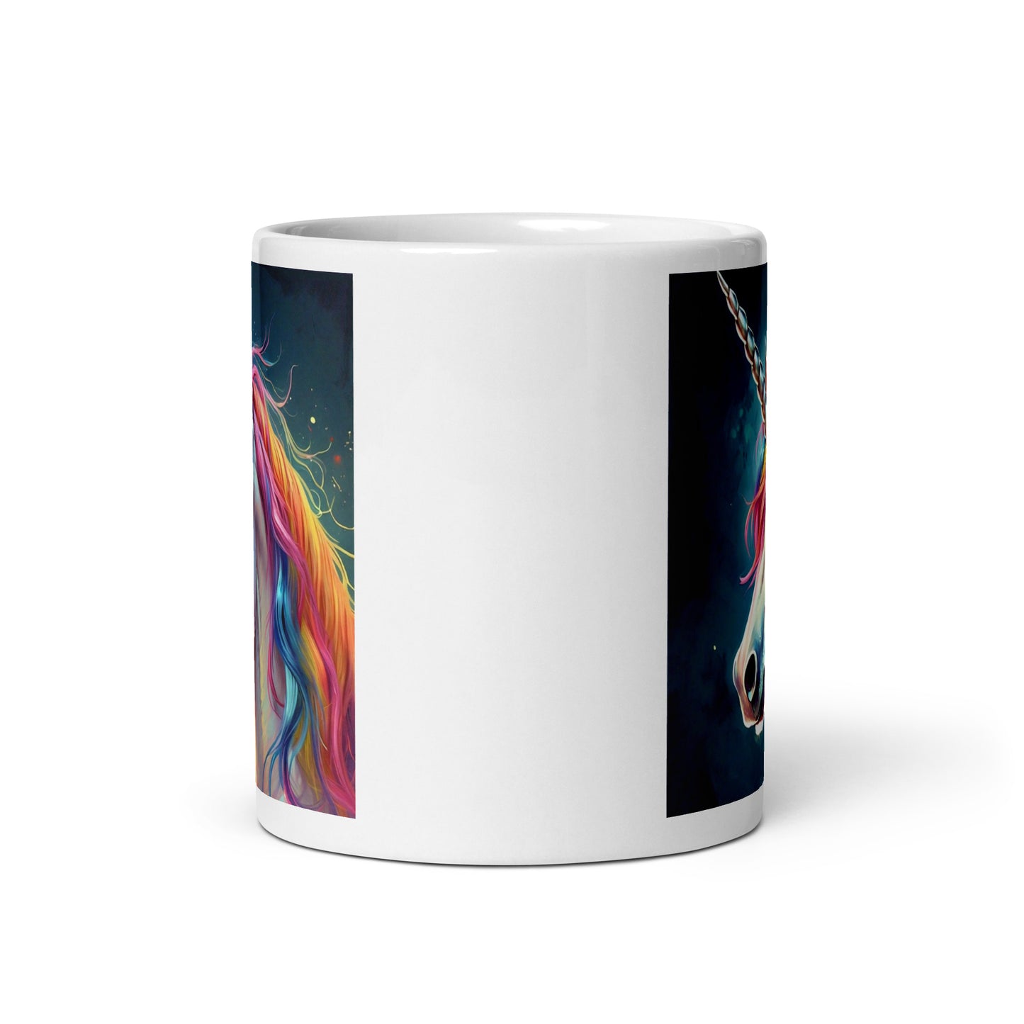 Unicorn Rainbow Glossy Mug