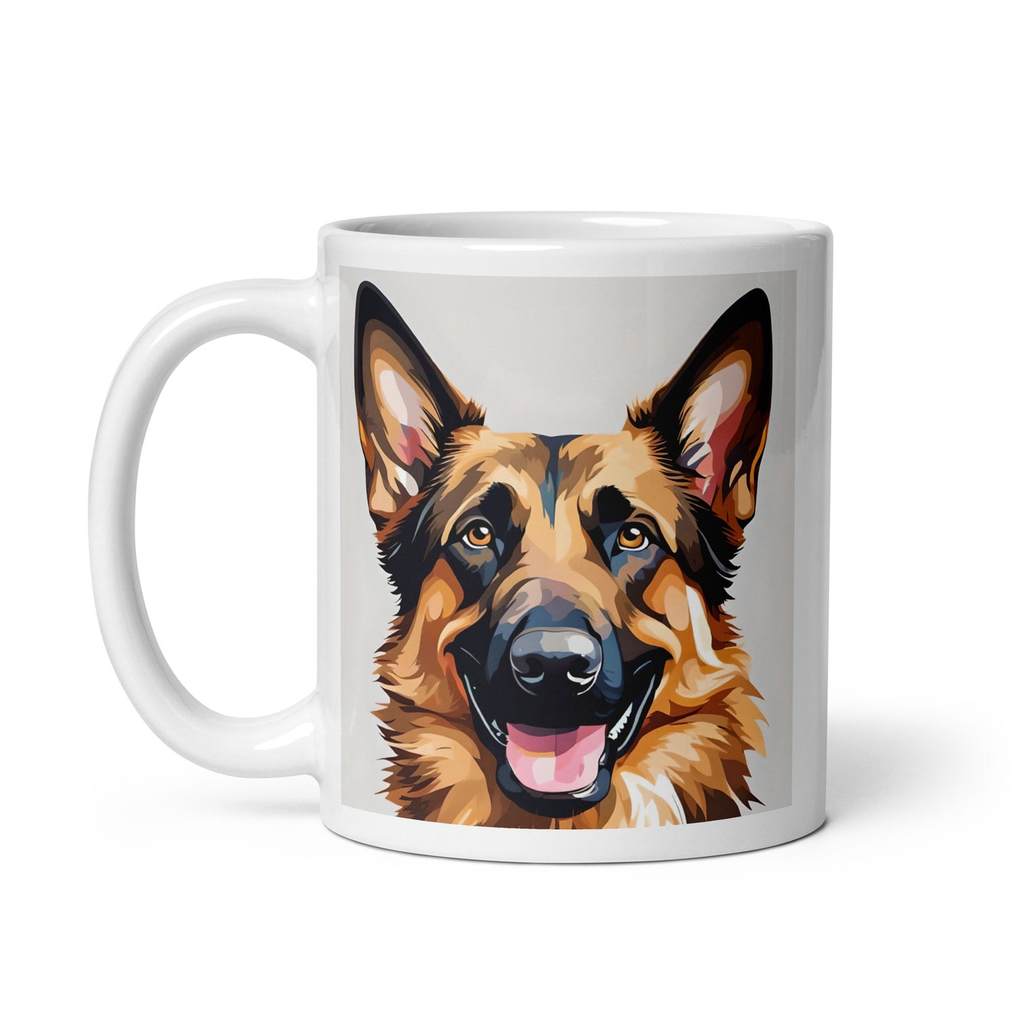 German Shepherd Joyful Glossy Mug